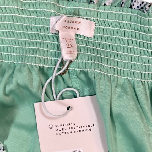 LC Lauren Conrad Mint Stamp High-low Tier Skirt, Size XXL, NWT - Picture 4 of 6